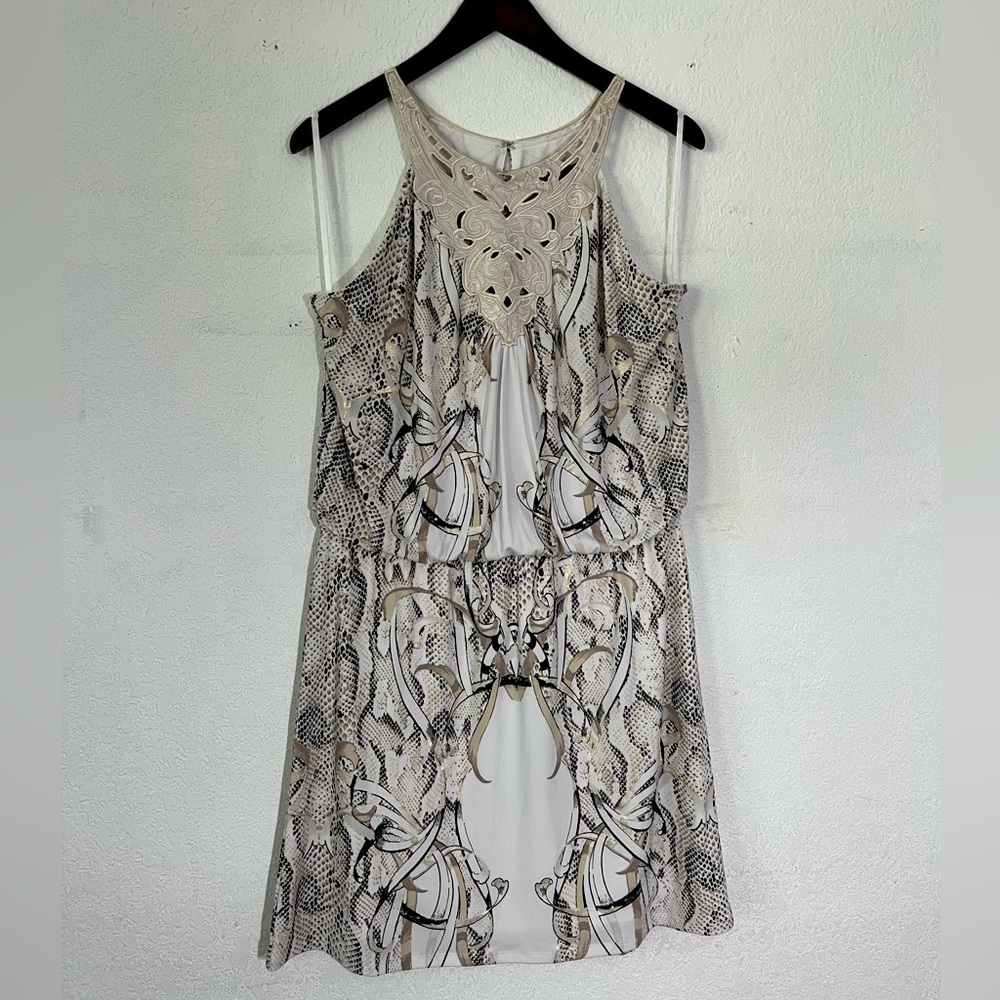 White House Black Market Snakeskin Dress
